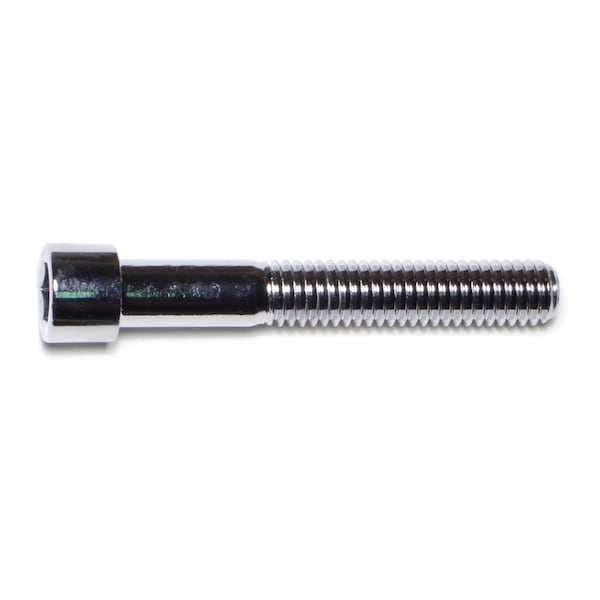 Midwest Fastener 3/8"-16 Socket Head Cap Screw, Socket, Chrome Plated Steel, 2-1/2 in Length, 10 PK 74048 - main